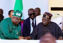 President Bola Tinubu and Governor Caleb Mutfwang of Plateau State