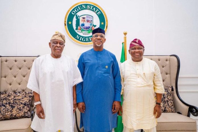 2027: APC backs Yayi for Ogun governorship race Dapo Abiodun, Yayi and one other