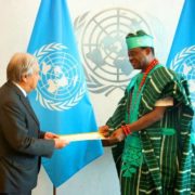 Jimoh Ibrahim and António Guterres