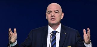 FIFA weighs new yellow card amnesty rule ahead of expanded World Cup FIFA President Gianni Infantino speaks during the welcome session of the 74th FIFA Congress in Bangkok on May 17, 2024. (Photo by Manan VATSYAYANA / AFP)