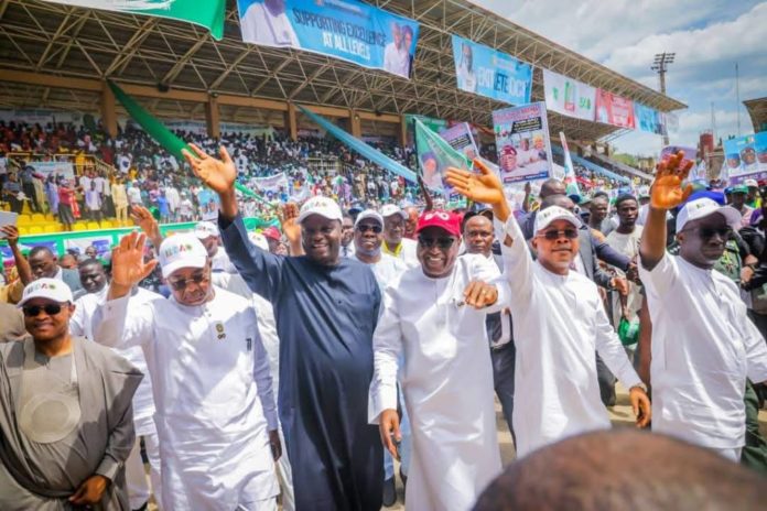 APC leaders, governors converge on Ado-Ekiti, back Oyebanji for second term APC leaders, governors converge on Ado-Ekiti, back Oyebanji for second term