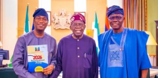 2027: Tinubu endorses Hamzat for Lagos governor L-R: Obafemi Hamzat, Bola Tinubu and Babajide Sanwo-Olu