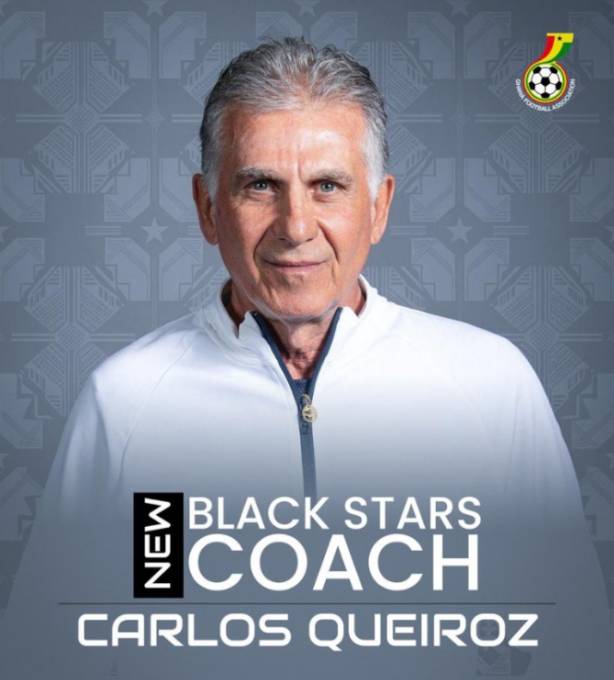 2026 World Cup: Ghana names Queiroz Black Stars coach Carlos Queiroz