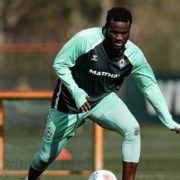 Bremen manager happy to see Boniface back in training.