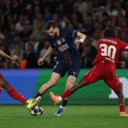 PSG defeated Liverpool 2-0 in the Champions League.