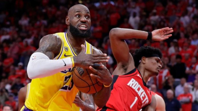 LeBron James inspires Lakers to overtime win and 3-0 lead against Rockets in NBA play-offs The Los Angeles Lakers now lead the Houston Rockets 3-0 in their play-offs series.