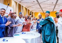 Vice President Kashim Shettima submitting President Bola Tinubu’s nomination forms