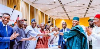 2027: Shettima submits Tinubu’s nomination forms Vice President Kashim Shettima submitting President Bola Tinubu’s nomination forms