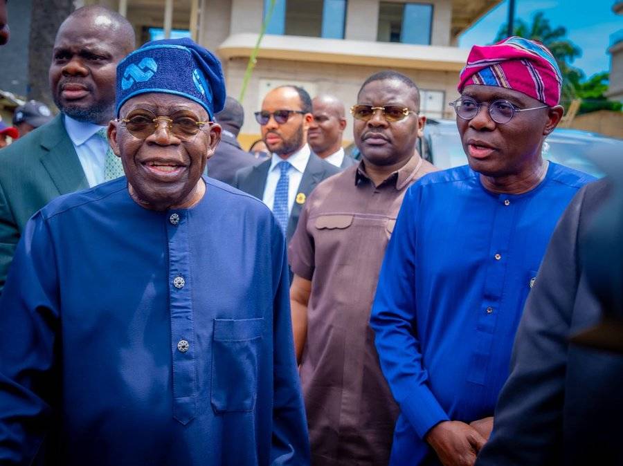 Bola Tinubu and Babajide Sanwo-Olu