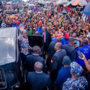 Alex Otti during the commissioning of the projects