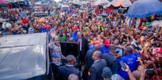 Otti marked three years in office with commissioning of 14 roads in Aba Alex Otti during the commissioning of the projects