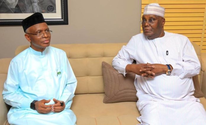Release El-Rufai before Eid celebrations, Atiku tells FG, Kaduna Govt Former Vice-President Atiku Abubakar during a solidarity visit to ex-Kaduna State governor Nasir El-Rufai at his residence. Photo: X/@atiku