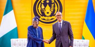 Nigeria considers 30-day visa-free entry for Rwandan citizens President Bola Ahmed Tinubu and Rwandan President Paul Kagame at the Urugwiro Presidential Villa in Kigali.