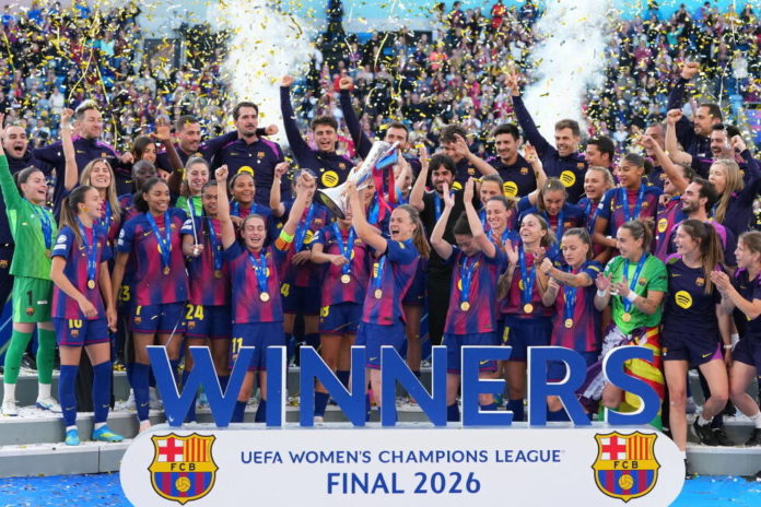 Barcelona crush Lyon to reclaim Women’s Champions League title in ruthless style Barcelona Women's team wallop French giants to win 2026 Champions League title