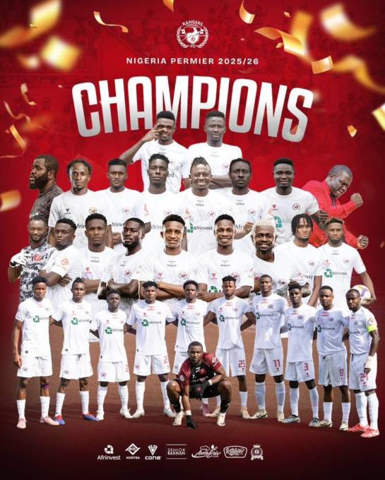 Enugu Rangers win ninth NPFL title Flying Antelopes Seal Title In Lagos Thriller