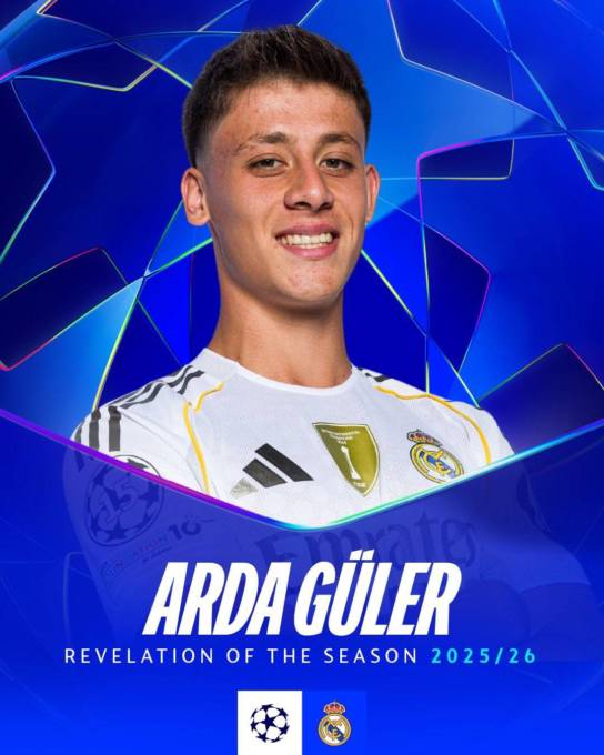 image 14 Starts, 1,030 Minutes: How Arda Güler Became UCL's Best Young Player