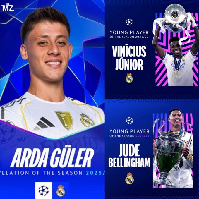 OFFICIAL: Arda Güler named UCL Young Player of the Season 2025/26 1 image 55