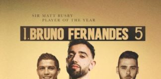 Fernandes makes history with fifth Sir Matt Busby Award Fernandes: Fifth Player of the Year Award Seals United Legacy