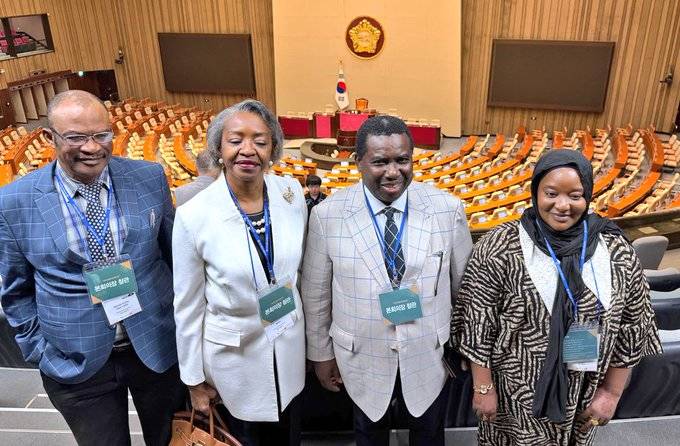 Amupitan visits South Korean Parliament, Constitutional Court to study electoral systems Joash Amupitan and others in South Korea