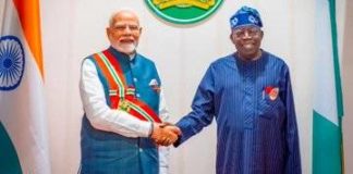 Tinubu congratulates India’s Narendra Modi on setting historic service record President Bola Tinubu and Indian Prime Minister Narendra Modi