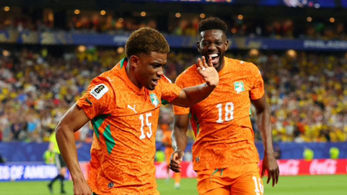 NRTC WEEKLY: Top 5 stories from around the world you may have missed Nottingham Forest midfielder Ibrahim Sangaré (right) celebrates with Diallo after the latter's late winner for Ivory Coast against Ecuador (Image source: Sky Sports)