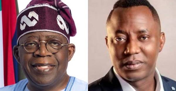 Omoyele Sowore and Bola Tinubu Omoyele Sowore and Bola Tinubu