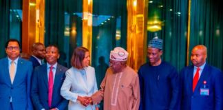 Tinubu assures Deloitte Africa of steady economic growth following difficult reforms Bola Tinubu with the Deloitte Africa executives