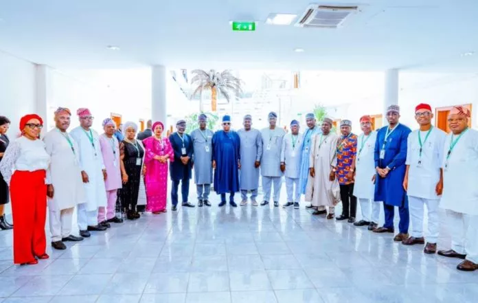 Shettima urges SWDC board to prioritise delivery, praise Tinubu for regional commissions initiative Kashim Shettima with SWDC board members
