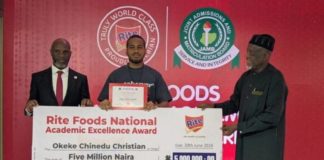 2025 JAMB best candidate Okeke Chinedu Christian receives N5m star prize N5m Star Prize: JAMB Overall Best Candidate Okeke Chinedu Christian Honoured