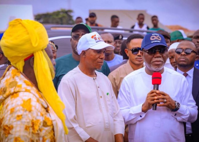 Aiyedatiwa promises relief, orders investigation after fire devastates Sabo market in Ore Governor Lucky Aiyedatiwa during his visit to the market in Ore