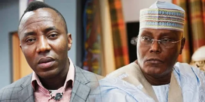 ‘Don’t let Atiku Abubakar deceive you about fuel subsidy’ – Sowore warns Nigerians Omoyele Sowore and Atiku Abubakar