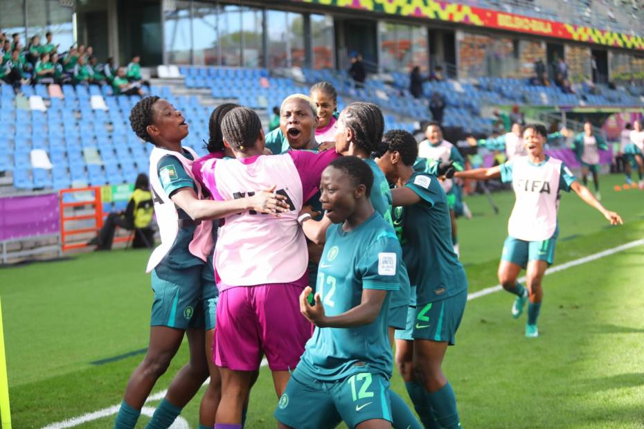 Nigeria's Falconets sweep past England 3-0 to advance to the FIFA U-20 Women's World Cup quarter-finals