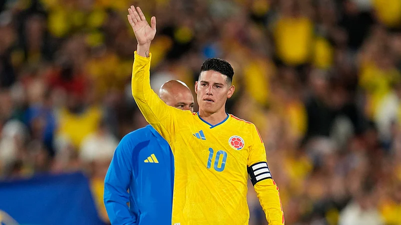 Colombia legend James Rodríguez announces his retirement from international football after 131 caps and 31 goals (Image: Outlook India)