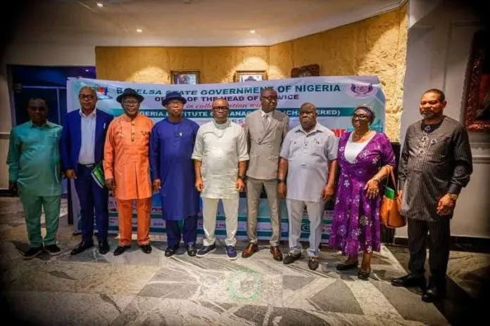 Diri charges permanent secretaries on professionalism, effective governance Douye Diri's Deputy Governor, Peter Akpe and others