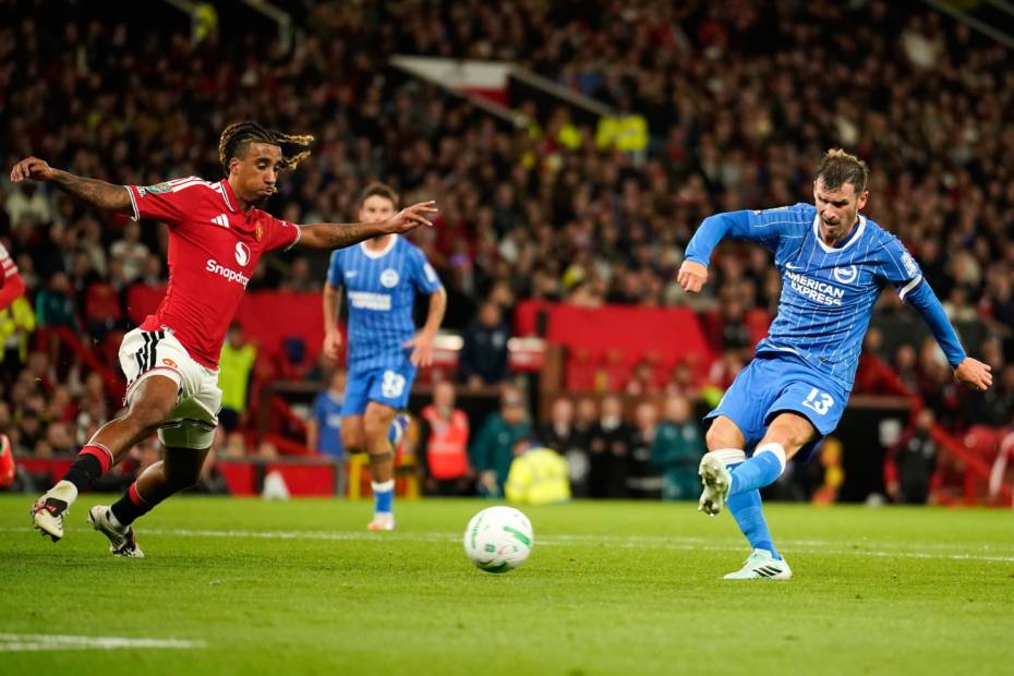 Brighton stage a brilliant comeback from two goals down to knock Manchester United out of the Carabao Cup at Old Trafford (Image: KSAT)