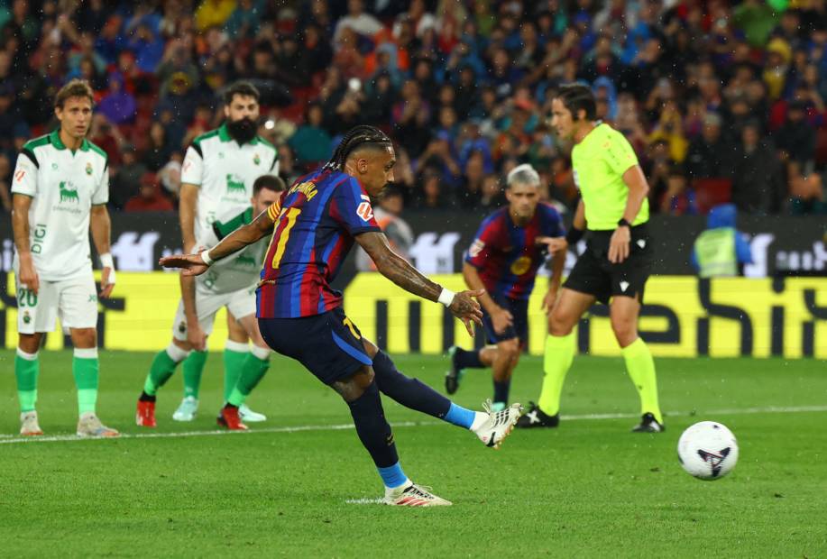 Hat-trick hero Raphinha leads Barcelona to seven-goal rout against Racing 1 YUV5DNF4TFPNPJCEOVPQYDFM6U